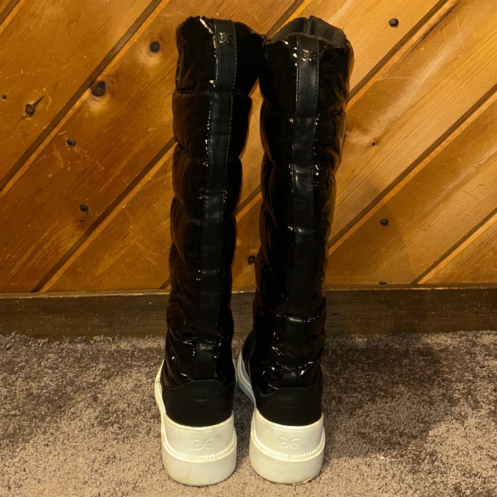 Sam Edelman Camora Waterproof Puffer Tall Black Boots - Picture 6 of 11